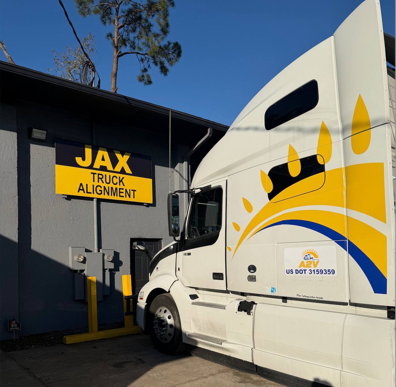 Heavy-duty trucks serviced at JAX Truck Alignment